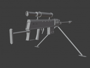 sniper rifle 3D 모델