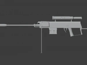 sniper rifle 3D Model