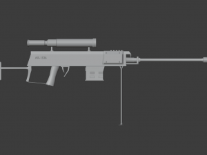 sniper rifle 3D 모델