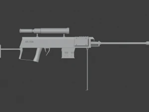 sniper rifle 3D Model
