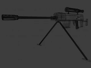 sniper rifle 3D Model