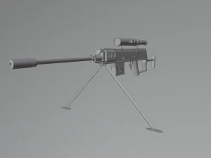 sniper rifle 3D Model