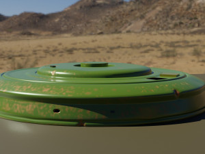 rusty antipersonnel mine 3D Model
