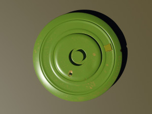 rusty antipersonnel mine 3D 模型