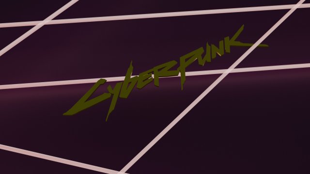cyberpunk 2077 logo Modelo de Impressão 3D .c4d .max .obj .3ds .fbx .stl .blend 