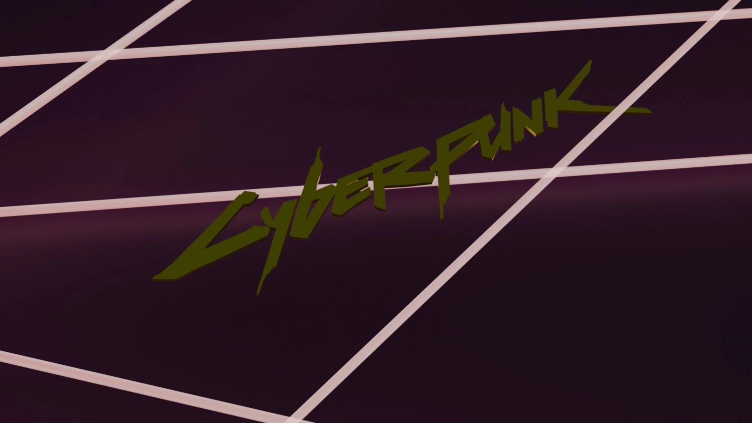 cyberpunk 2077 logo 3D Print Model .c4d .max .obj .3ds .fbx .stl .blend 