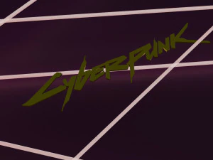 logo cyberpunka 2077 Model do druku 3D