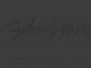 cyberpunk 2077 logo Modelo de Impressão 3D
