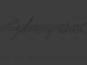 cyberpunk 2077 logo 3D Print Model