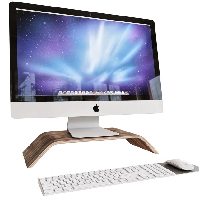 workplace macbook 3D Model .c4d .max .obj .3ds .fbx .stl .blend 
