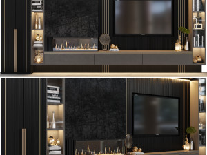 tv wall01 3D Model