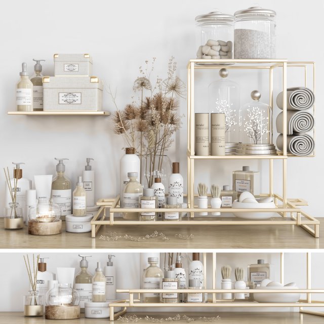 浴室套装 109 3D 模型 .c4d .max .obj .3ds .fbx .stl .blend