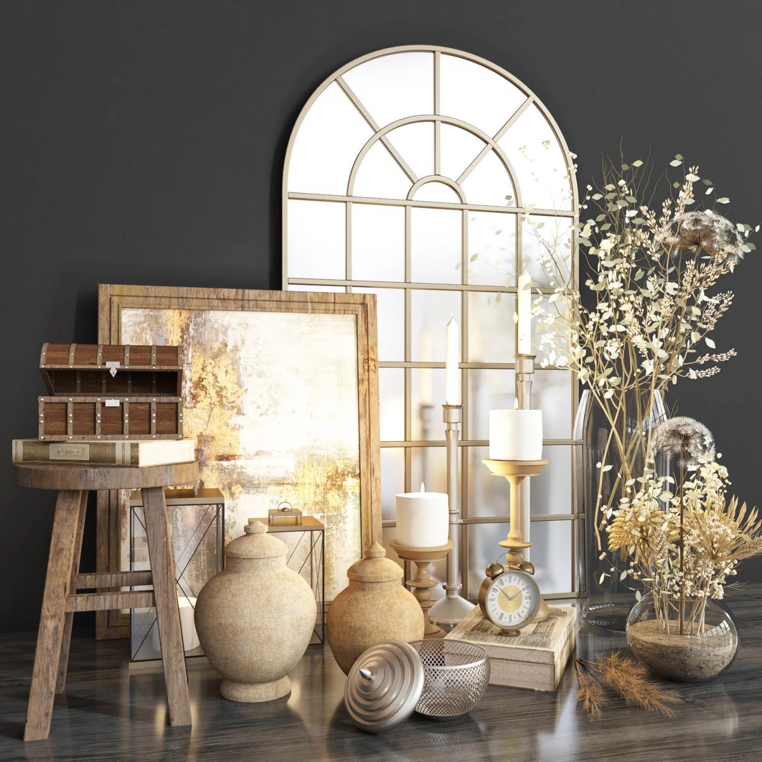 decorative set27 3D Model .c4d .max .obj .3ds .fbx .stl .blend