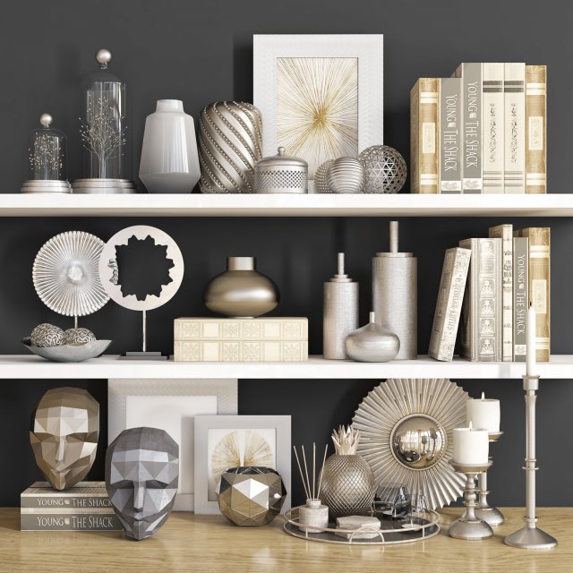 decorative set29 3D 모델 .c4d .max .obj .3ds .fbx .stl .blend 