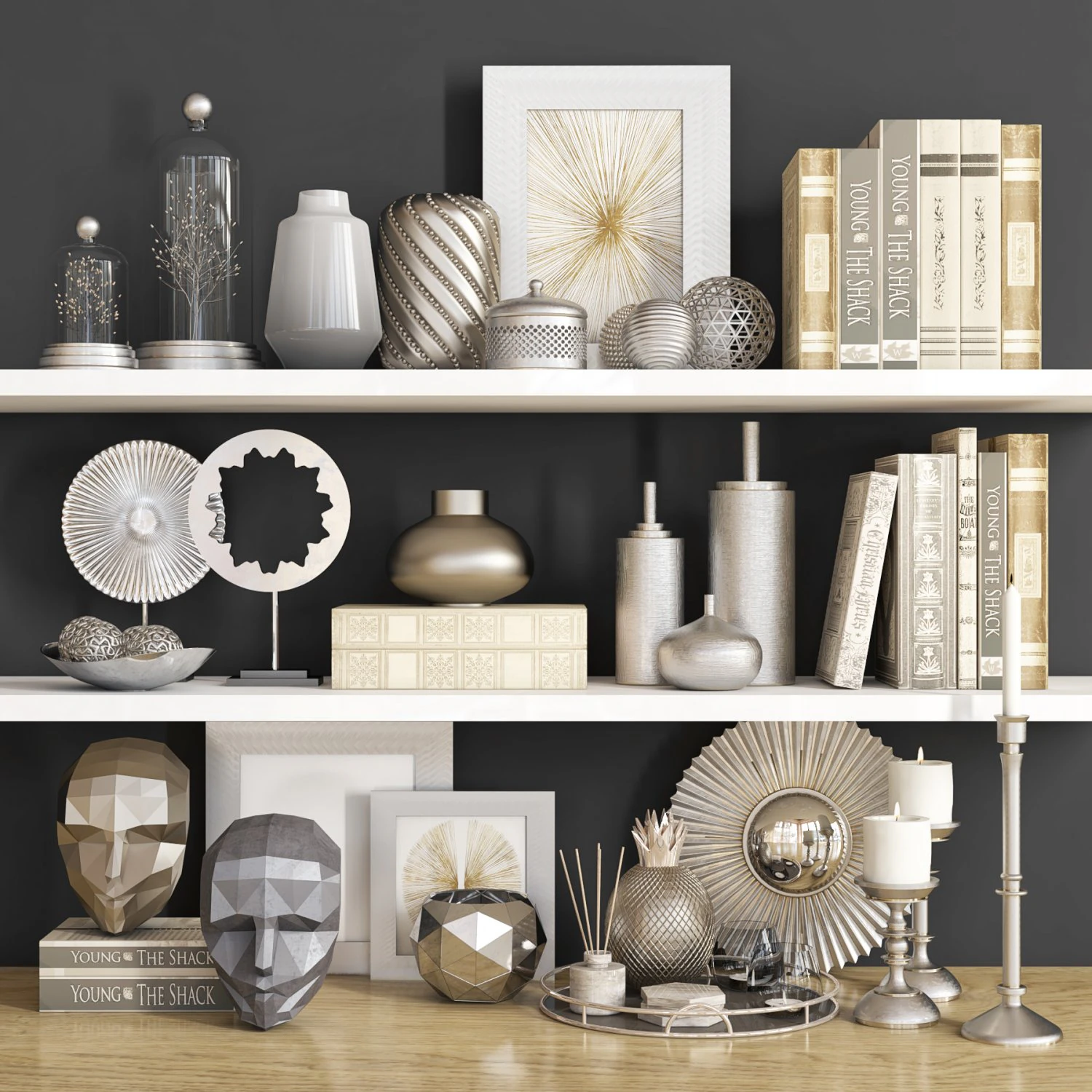 decorative set29 3D Model .c4d .max .obj .3ds .fbx .stl .blend 