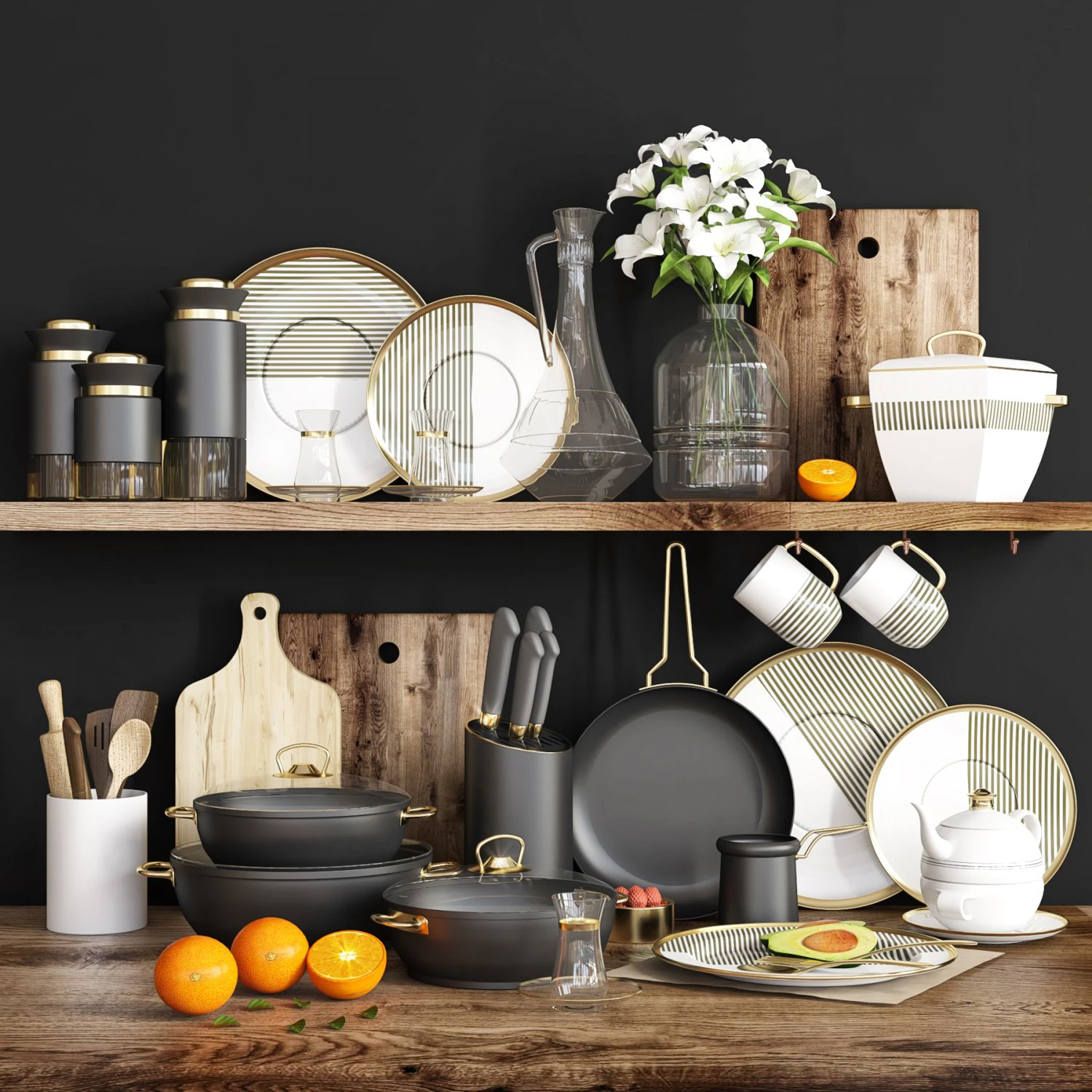 kitchen accessory 03 3D Model .c4d .max .obj .3ds .fbx .stl .blend 