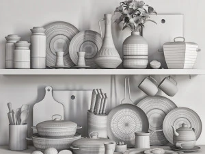 kitchen accessory 03 3D Model