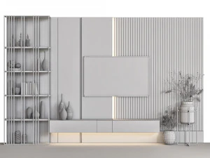 tv wall 20 3D Model
