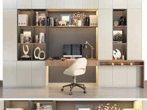 muebles de oficina 08 Modelo 3D