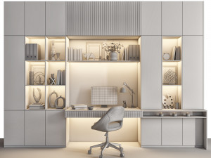 office furniture 08 Modelo 3D