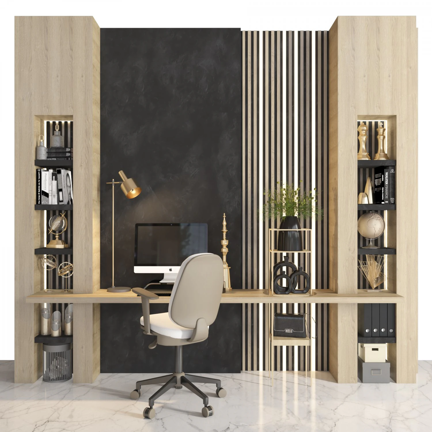 office furniture 09 3D Model .c4d .max .obj .3ds .fbx .stl .blend 