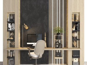 office furniture 09 Modello 3D