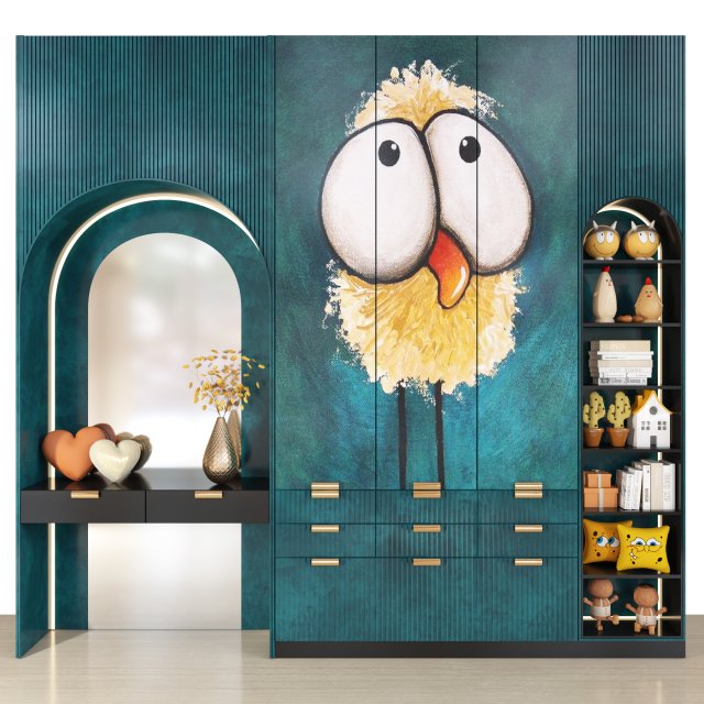 wardrobe 115 Modelo 3D .c4d .max .obj .3ds .fbx .stl .blend 