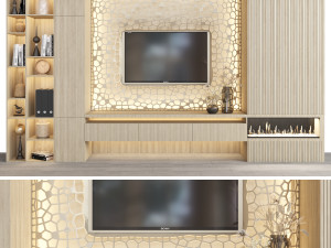tv wall 18 3D 모델