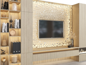 tv wall 18 3D Model