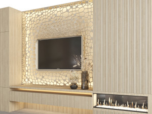 tv wall 18 3D Model