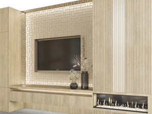 tv wall 19 3D Model