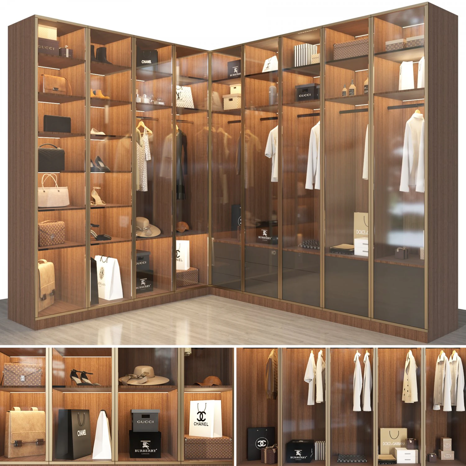 closet 102 3D Model .c4d .max .obj .3ds .fbx .stl .blend 