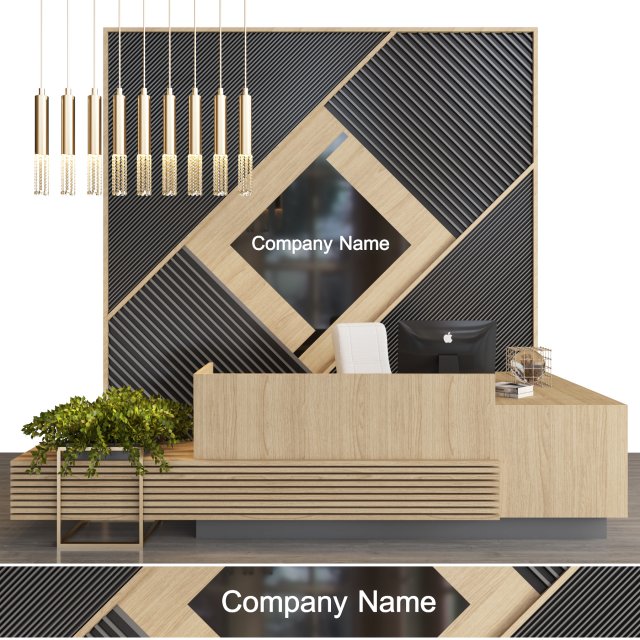 reception105 3D-Modell .c4d .max .obj .3ds .fbx .stl .blend 