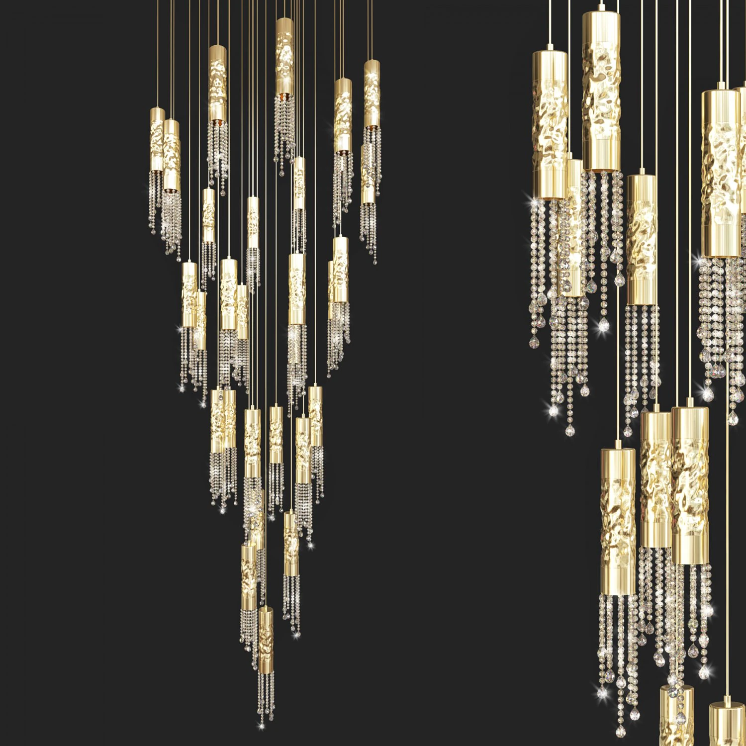 ceiling light 120 3D Model .c4d .max .obj .3ds .fbx .stl .blend 