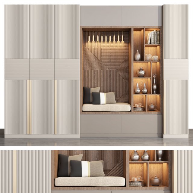 wardrobe 108 3D 모델 .c4d .max .obj .3ds .fbx .stl .blend 