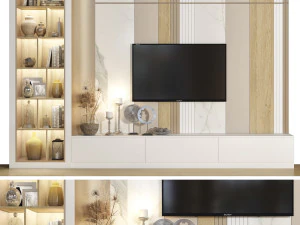 parede de tv 21 Modelo 3D