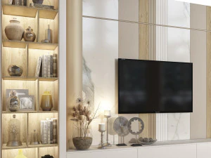 tv wall 21 3D Model