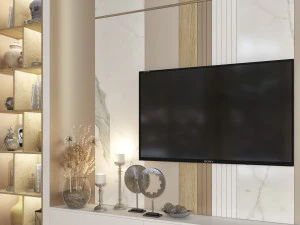 tv wall 21 3D Model