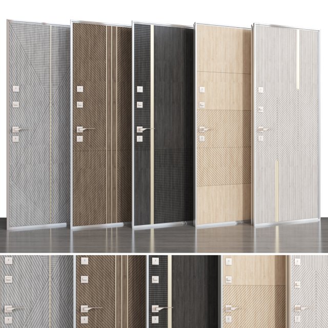 door collection 101 Modelo 3D .c4d .max .obj .3ds .fbx .stl .blend 