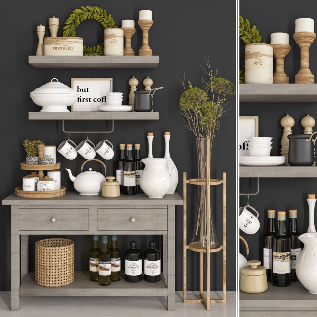 kitchen accessory 08 Modelo 3D .c4d .max .obj .3ds .fbx .stl .blend 