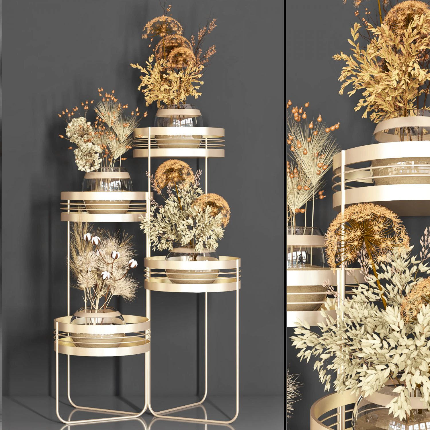 bouquet set 110 3D Model .c4d .max .obj .3ds .fbx .stl .blend 