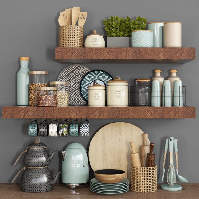 kitchen accessory 06 3D Model .c4d .max .obj .3ds .fbx .stl .blend 