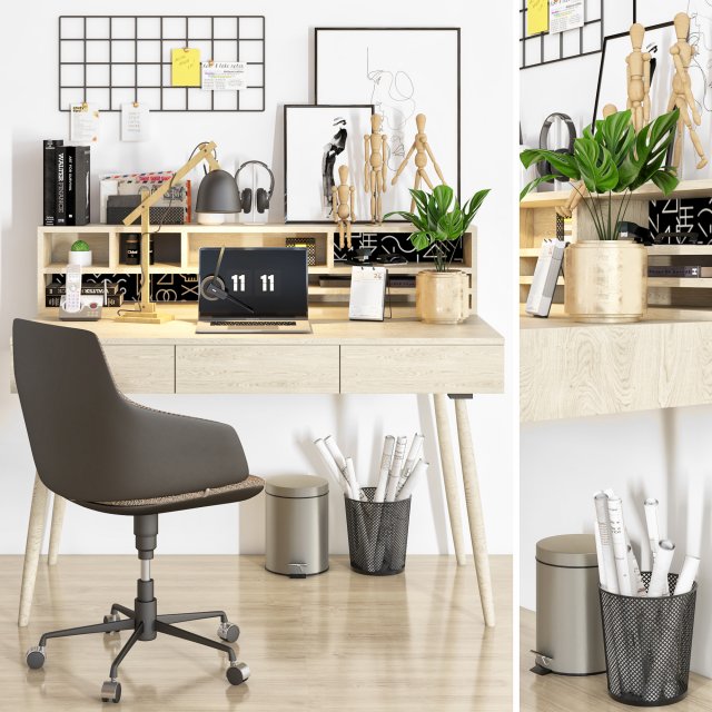 office furniture18 3D Модель .c4d .max .obj .3ds .fbx .stl .blend 