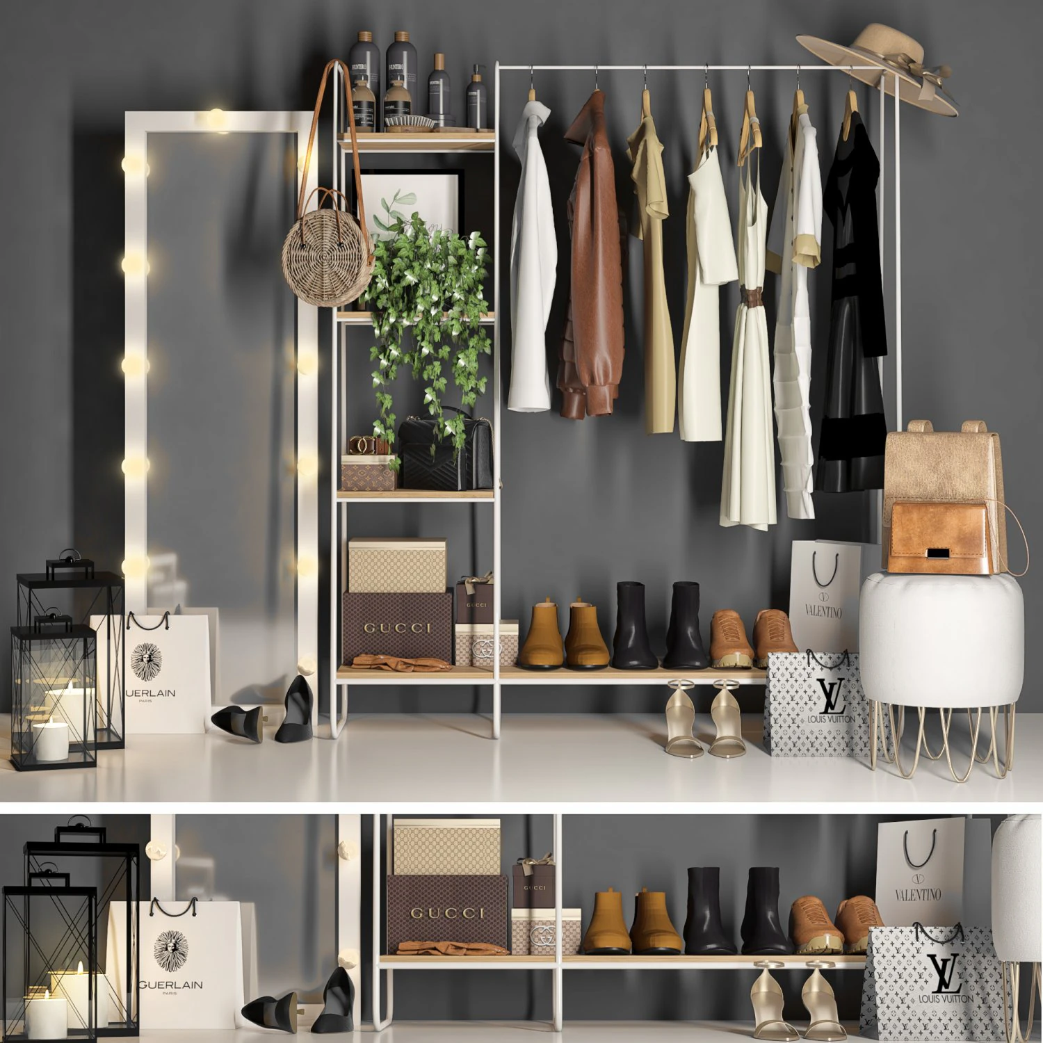 closet 105 3D Model .c4d .max .obj .3ds .fbx .stl .blend 