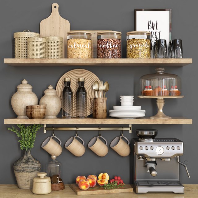 kitchen accessory 09 3D 模型 .c4d .max .obj .3ds .fbx .stl .blend