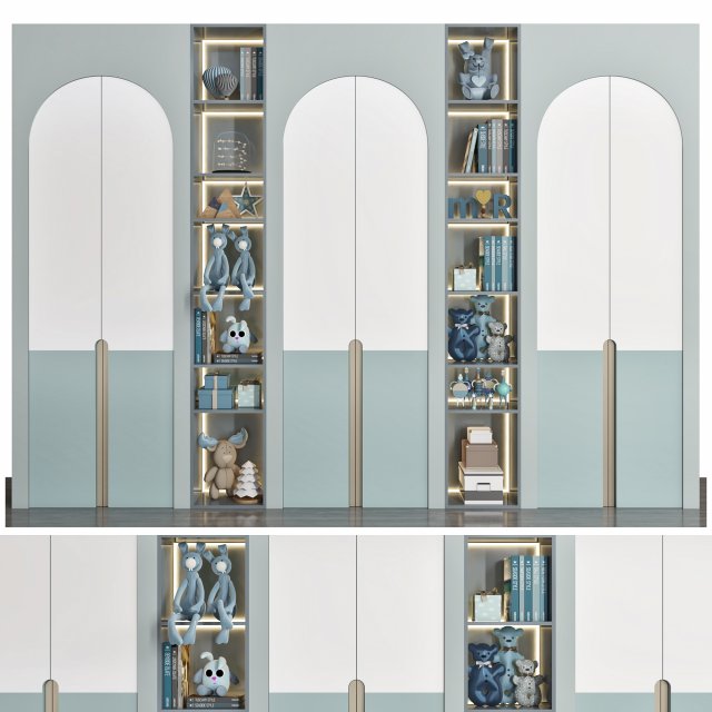 wardrobe 116 3D Модель .c4d .max .obj .3ds .fbx .stl .blend 
