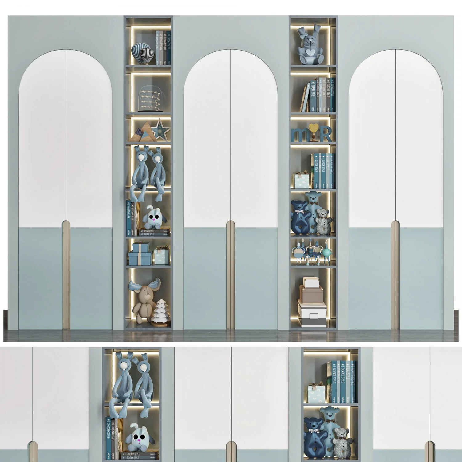 wardrobe 116 3D Model .c4d .max .obj .3ds .fbx .stl .blend 