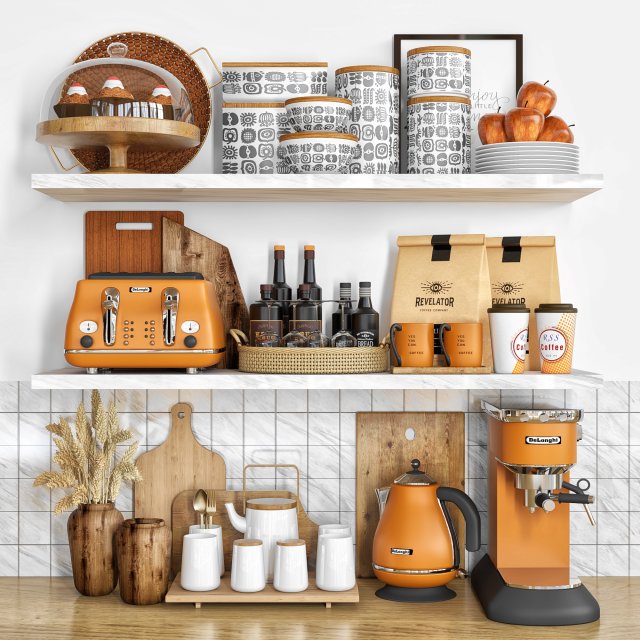 kitchen accessory 10 3D Model .c4d .max .obj .3ds .fbx .stl .blend 