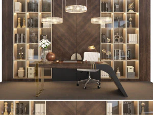 m&oacute;veis de escrit&oacute;rio 20 Modelo 3D