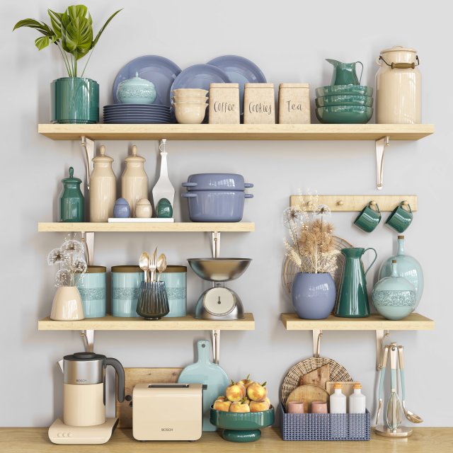 kitchen accessory 11 3D Модель .c4d .max .obj .3ds .fbx .stl .blend 